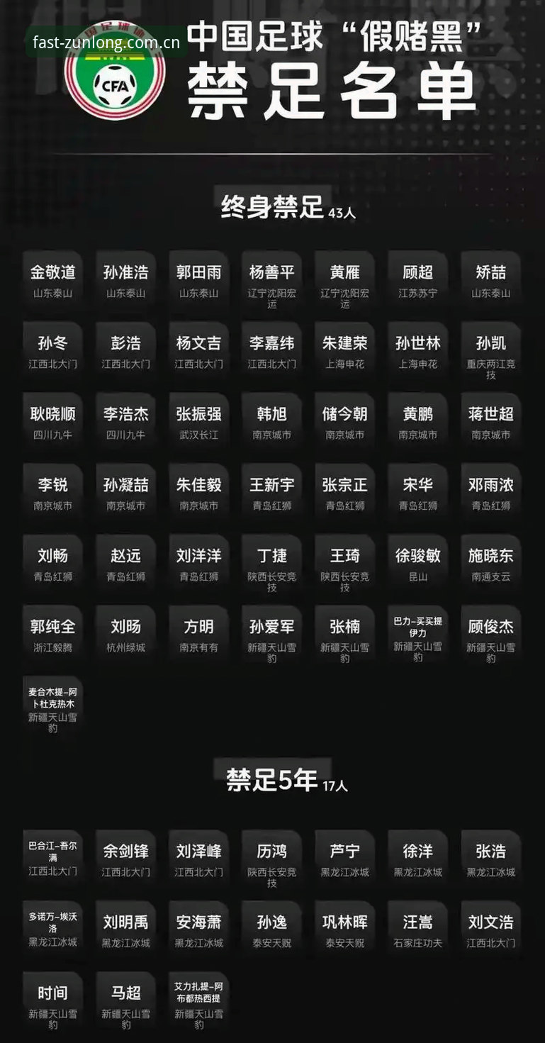 中国足协第三批禁足名单公布：反腐风暴深度解析与行业生态重塑